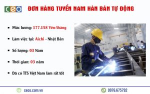 TUYỂN 03 NAM HÀN BÁN TỰ ĐỘNG TẠI AICHI – NHẬT BẢN