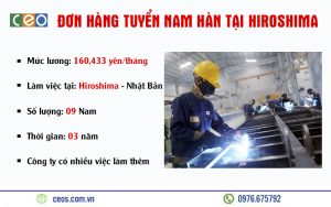 TUYỂN 09 NAM HÀN BÁN TỰ ĐỘNG TẠI HIROSHIMA – NHẬT BẢN