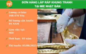TUYỂN 4 NAM Đơn Hàng LẮP RÁP và SƠN KHUNG TRANH tại Mie Nhật Bản